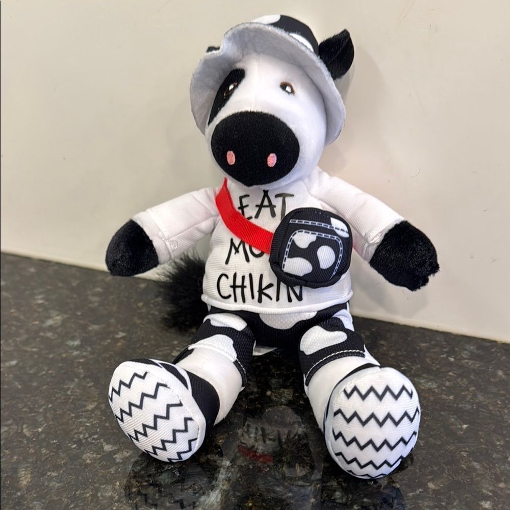 Chick-fil-A Summer 2024 Plush Trend Setter Cow Doll Toy Eat Mor Chikin 10”
